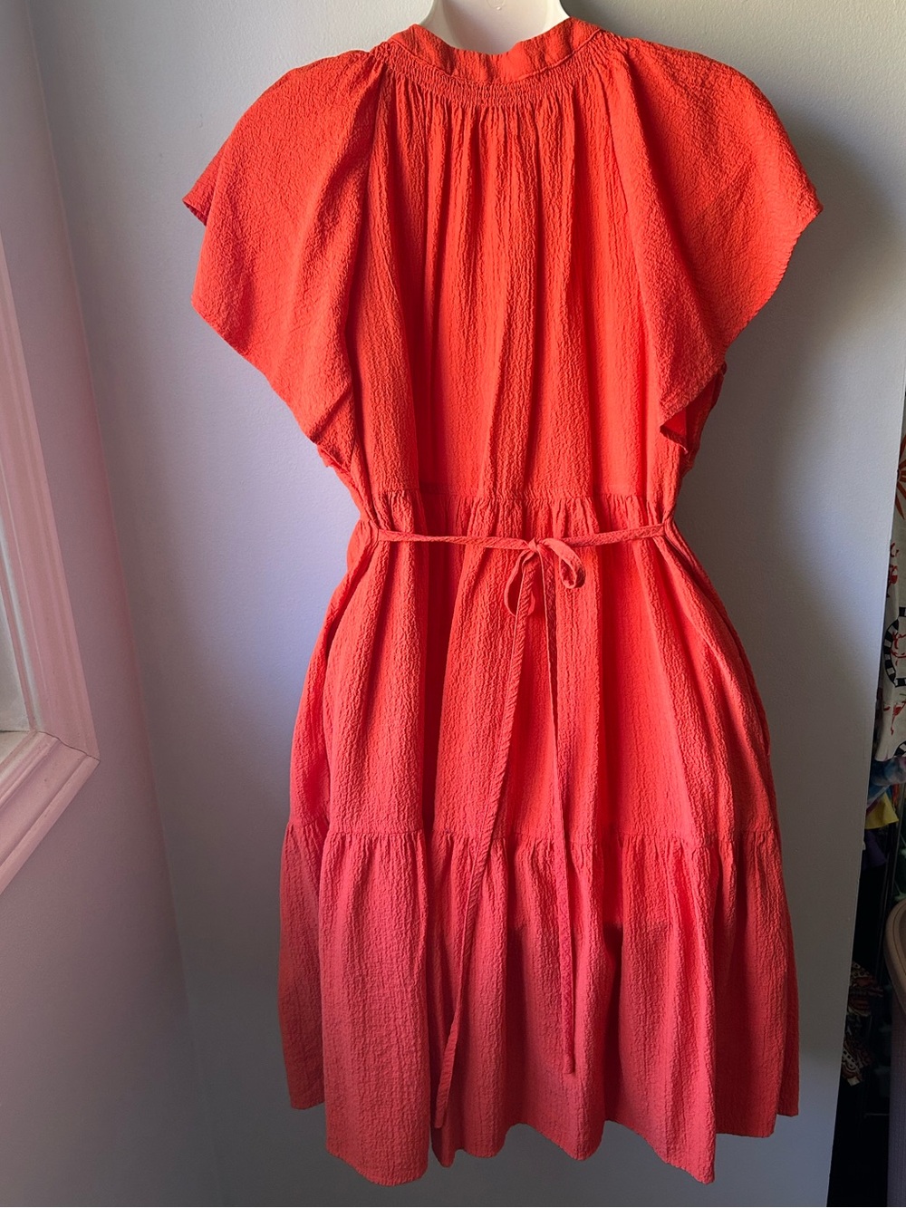 🛍️ 2/$40🛍️ Calvin Klein Flutter Sleeve V-Neck Midi Dress - Picture 10 of 10
